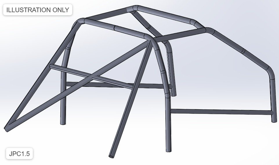 JPC1.5 roll cage design illustration