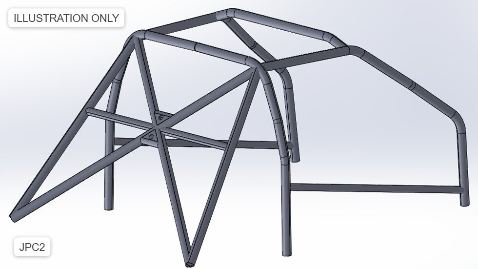 JPC2 roll cage design illustration