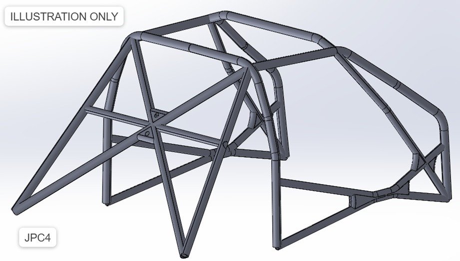 JPC4 roll cage design illustration