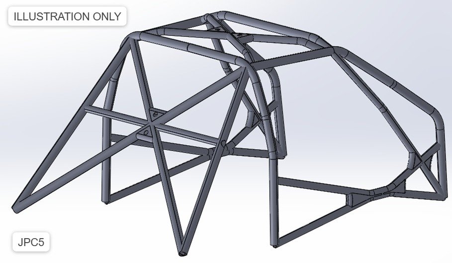 JPC5 roll cage design illustration